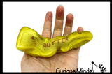 NEW - Gold Butter Slow Rise Squishy Squeeze Stress Ball Super Soft - Sensory, Fidget Toy