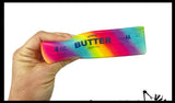 NEW - Rainbow Butter Slow Rise Squishy Squeeze Stress Ball Super Soft - Sensory, Fidget Toy