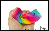 NEW - Rainbow Butter Slow Rise Squishy Squeeze Stress Ball Super Soft - Sensory, Fidget Toy
