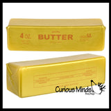 NEW - Gold Butter Slow Rise Squishy Squeeze Stress Ball Super Soft - Sensory, Fidget Toy