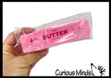 NEW - Pink Butter Slow Rise Squishy Squeeze Stress Ball Super Soft - Sensory, Fidget Toy
