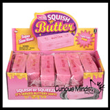 NEW - Pink Butter Slow Rise Squishy Squeeze Stress Ball Super Soft - Sensory, Fidget Toy