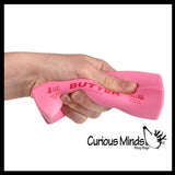 NEW - Pink Butter Slow Rise Squishy Squeeze Stress Ball Super Soft - Sensory, Fidget Toy