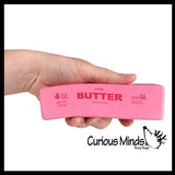 NEW - Pink Butter Slow Rise Squishy Squeeze Stress Ball Super Soft - Sensory, Fidget Toy