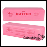 NEW - Pink Butter Slow Rise Squishy Squeeze Stress Ball Super Soft - Sensory, Fidget Toy