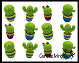 Cute Cactus Squishy Toy - Sand Filled Pot Base and Air Filled Plant
