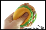 Capybara Burger Food Slow Rise Squishy Toy - Memory Foam Spongy Stress Fidget Ball