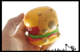 Capybara Burger Food Slow Rise Squishy Toy - Memory Foam Spongy Stress Fidget Ball