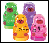 Capybara Slime - Glitter Putty in Capybara Container