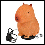 Capybara Lamp - Plug in Sparkle Light for Rooms - Cute Animal Shaped Night Light