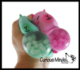 Capybara Squishy Blob Mesh Ball with Soft Web - Squishy Fidget Ball