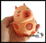 Capybara Squishy Blob Mesh Ball with Soft Web - Squishy Fidget Ball