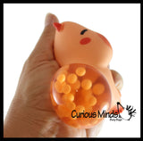 Capybara Squishy Blob Mesh Ball with Soft Web - Squishy Fidget Ball