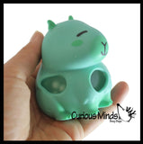 Capybara Squishy Blob Mesh Ball with Soft Web - Squishy Fidget Ball