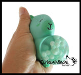 Capybara Squishy Blob Mesh Ball with Soft Web - Squishy Fidget Ball
