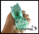 Capybara Squishy Blob Mesh Ball with Soft Web - Squishy Fidget Ball
