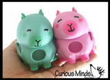 Capybara Squishy Blob Mesh Ball with Soft Web - Squishy Fidget Ball