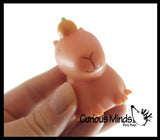 Capybara Animal Figurines Dressed Up - Cute Little Animal Figures for Decoration / Gifts or Party Favors
