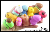 Capybara Animal Figurines Dressed Up - Cute Little Animal Figures for Decoration / Gifts or Party Favors