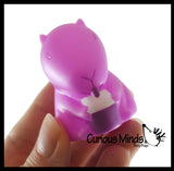 Capybara Animal Figurines Dressed Up - Cute Little Animal Figures for Decoration / Gifts or Party Favors