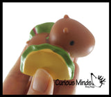 Capybara Animal Figurines Dressed Up - Cute Little Animal Figures for Decoration / Gifts or Party Favors