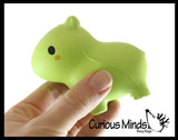 Capybara Family Set of 3 - Mama and Babies - Mini Slow Rise Squishy Toy - Memory Foam Spongy Stress Fidget Ball