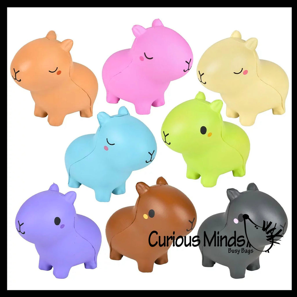 Capybara Slow Rise Squishy Toy - Memory Foam Spongy Stress Fidget Ball