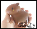 NEW - Capybara Family Set of 3 - Mama and Babies - Mini Slow Rise Squishy Toy - Memory Foam Spongy Stress Fidget Ball