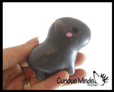 Capybara Family Set of 3 - Mama and Babies - Mini Slow Rise Squishy Toy - Memory Foam Spongy Stress Fidget Ball