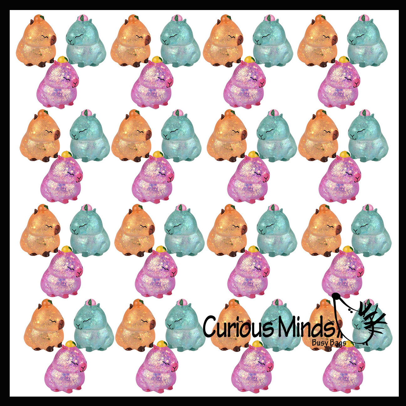 thumbnail image 2 of Set Of 4 Bunny Sugar Ball - Syrup Molasses Thick Glue/Gel Stretch Ball - Ultra Squishy And Moldable Slow Rise Relaxing Sensory Fidget Stress Toy Cute Easter (All 4 Color Bunnies 2 of 10