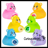 Care Bear 2" Rubber Ducks - Rubber Duckies - Cute Novelty Prize Reward Giveaway Retro
