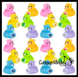 Care Bear 2" Rubber Ducks - Rubber Duckies - Cute Novelty Prize Reward Giveaway Retro