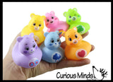 Care Bear 2" Rubber Ducks - Rubber Duckies - Cute Novelty Prize Reward Giveaway Retro