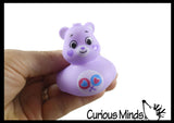 Care Bear 2" Rubber Ducks - Rubber Duckies - Cute Novelty Prize Reward Giveaway Retro