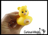 Care Bear 2" Rubber Ducks - Rubber Duckies - Cute Novelty Prize Reward Giveaway Retro