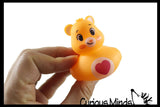 Care Bear 2" Rubber Ducks - Rubber Duckies - Cute Novelty Prize Reward Giveaway Retro