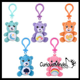 Mini Care Bear Plush on Clip - Adorable Tiny Stuffed Animal Toys
