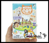 NEW - Mini Cat Playset - Cute Mystery Toy Pet - Pretend Play Toy Kitty Play set House