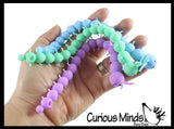 Stretchy Caterpillar Bracelets Animal Puffer Stretchy Noodle Toys - Fun Long Stretch Toys - Soft & Flexible - Fidget Sensory Toy - Stretchy Noodle String Bracelet Jewelry