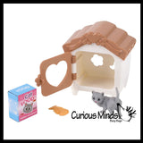 NEW - Mini Cat Playset - Cute Mystery Toy Pet - Pretend Play Toy Kitty Play set House