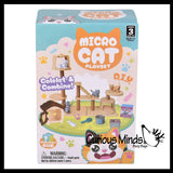 NEW - Mini Cat Playset - Cute Mystery Toy Pet - Pretend Play Toy Kitty Play set House