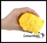 Doh Filled 3" Squishy Cheese Fidget Stress Toy - Squish Cube