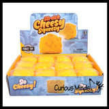 Doh Filled 3" Squishy Cheese Fidget Stress Toy - Squish Cube