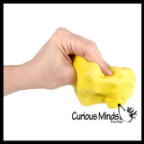 Slow Rise Foam 2.75" Squishy Cheese Fidget Stress Toy - Squish Memory Foam Cube