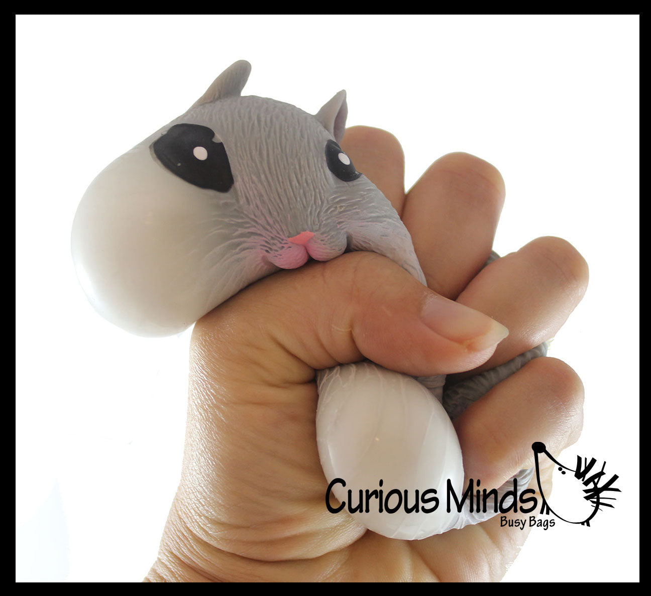 Chunky Cheek Hamster Stretchy and Squeezy Toy - Soft Doh Filled - Fidget Stress Ball Cute Hampster