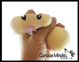 Chunky Cheek Hamster Stretchy and Squeezy Toy - Soft Doh Filled - Fidget Stress Ball Cute Hampster