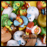 Christmas Rubber Duckies Mix - Santa, Reindeer, Snowman, Gingerbread and More - Cute Holiday Party Favor Decoration Gifts