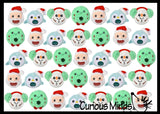 Plush Christmas Themed Water Bead Filled Squeeze Stress Balls - Sensory, Stress, Fidget Toy Bubble Blow