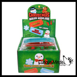 Jumbo Christmas Water Filled Tube Snake Stress Toy - Squishy Slippery Wiggler Sensory Fidget