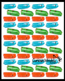 Jumbo Christmas Water Filled Tube Snake Stress Toy - Squishy Slippery Wiggler Sensory Fidget
